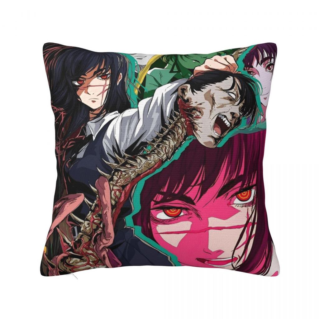 Anime Chainsaw Man Pillow Case Cushion Covers Customized Polyester Decor Pillowcover for Seat 45x45cm