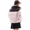 Anta Bequeme Lässige Farbblock Stehkragen Reißverschluss Warme Daunenjacke Damen Oberbekleidung Ebenholzbraun Winterrosa 962447907-3