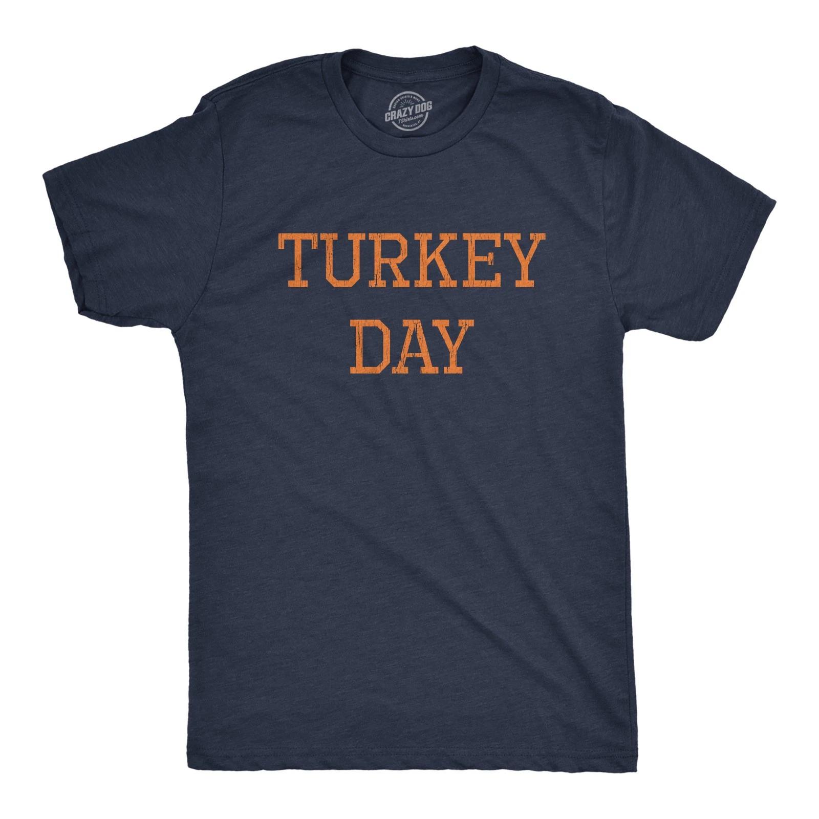 Mens Turkey Day T Shirt Funny Graphic Novelty Thanksgiving Dinner Graphic Tee XXXXL