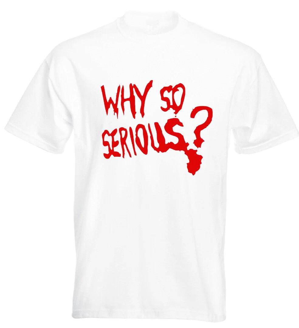 

Джокер Почему такой серьезный Футболка Злодей Бэтмена Хэллоуин 2XL