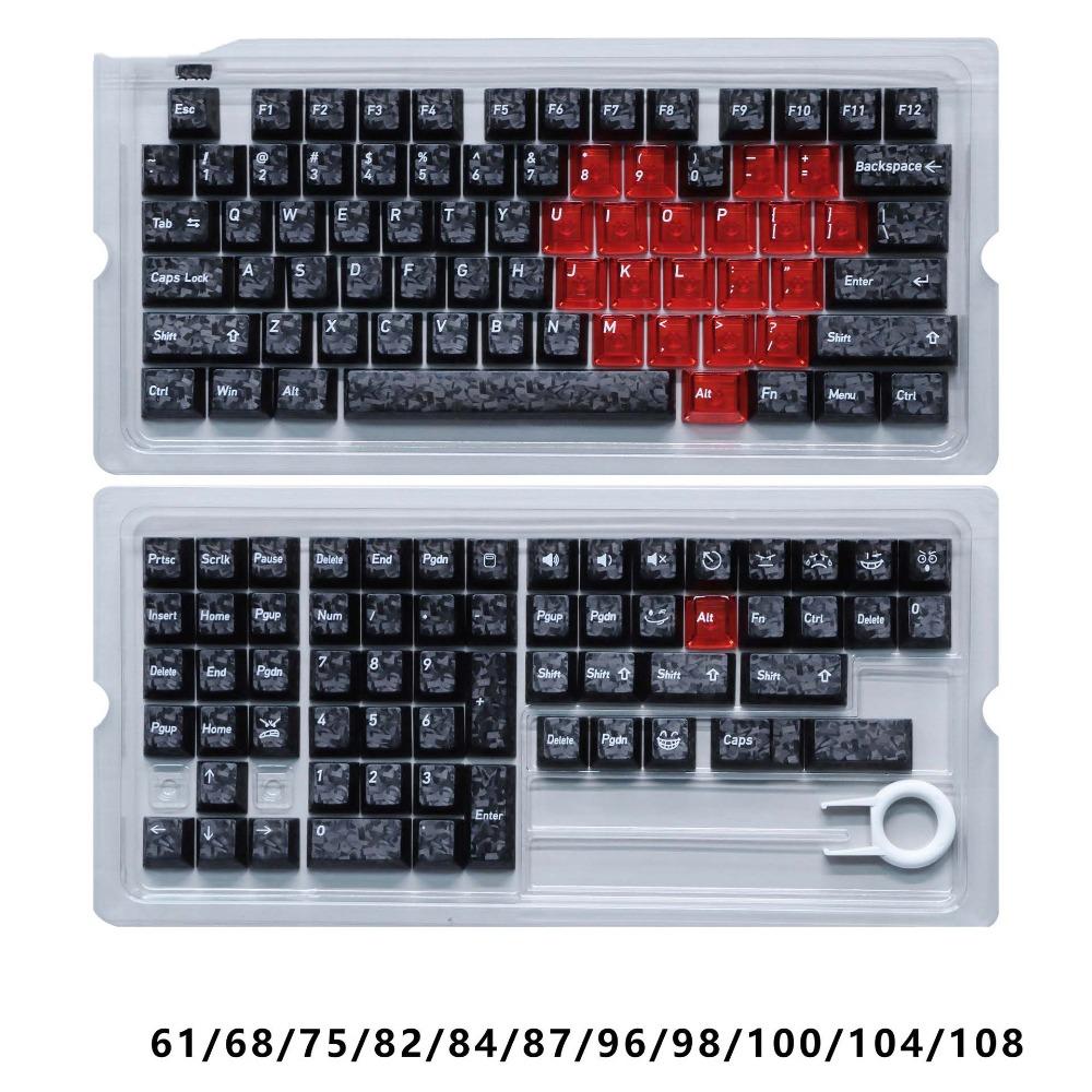 Set di Tasti Trasparente Ghiaccio Profilo Cherry Tasti PC Tastiera Meccanica