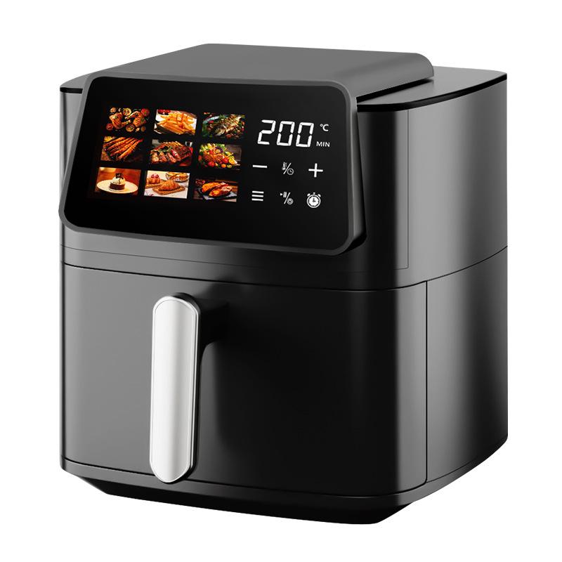 Smart Transparent LCD Air Fryer with Automatic French Fries Oven Function