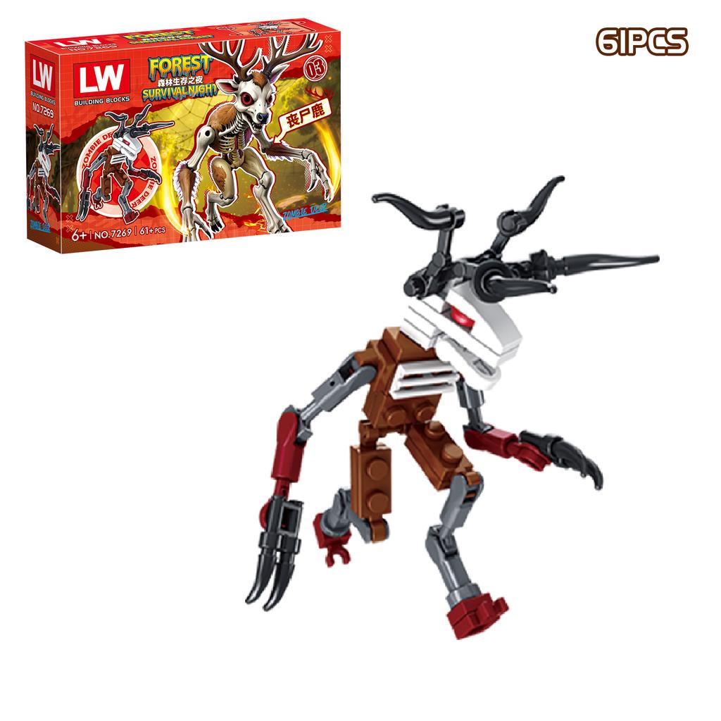 Neue 99 Nächte im Wald Bausteinspielzeug Montagemodell 99 Nächte im Wald Kollektion Steine für Kinder Fans Geschenke