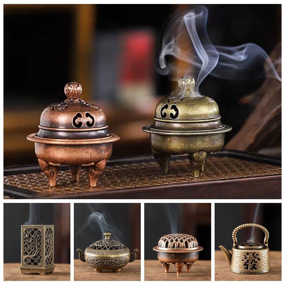 New Chinese Style Incense Burner Metal Construction Vertical Incense Burners Home Decor