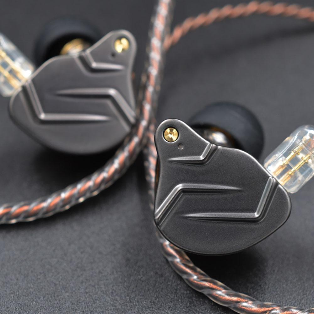 KZ ZSN Pro 3.5mm Wired Earphone With Microphone 1DD+1BA Hybrid Driver Technology In-Ear Hifi Headphones Metal Earbuds Noise Reduction Headset.