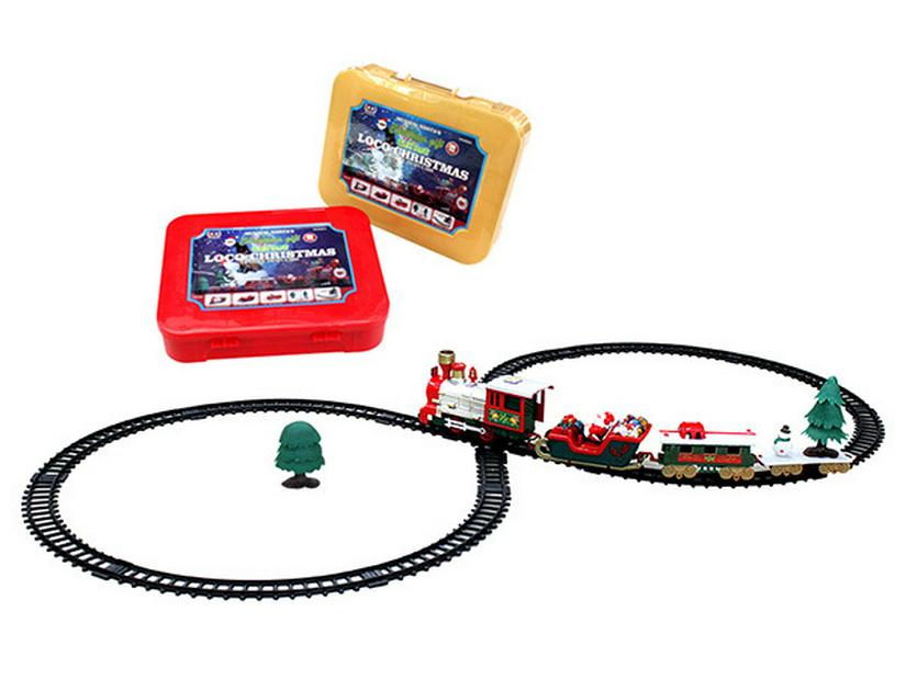 Cross-border Christmas Electric Train Toy: Retro Thomas Track Car for Kids