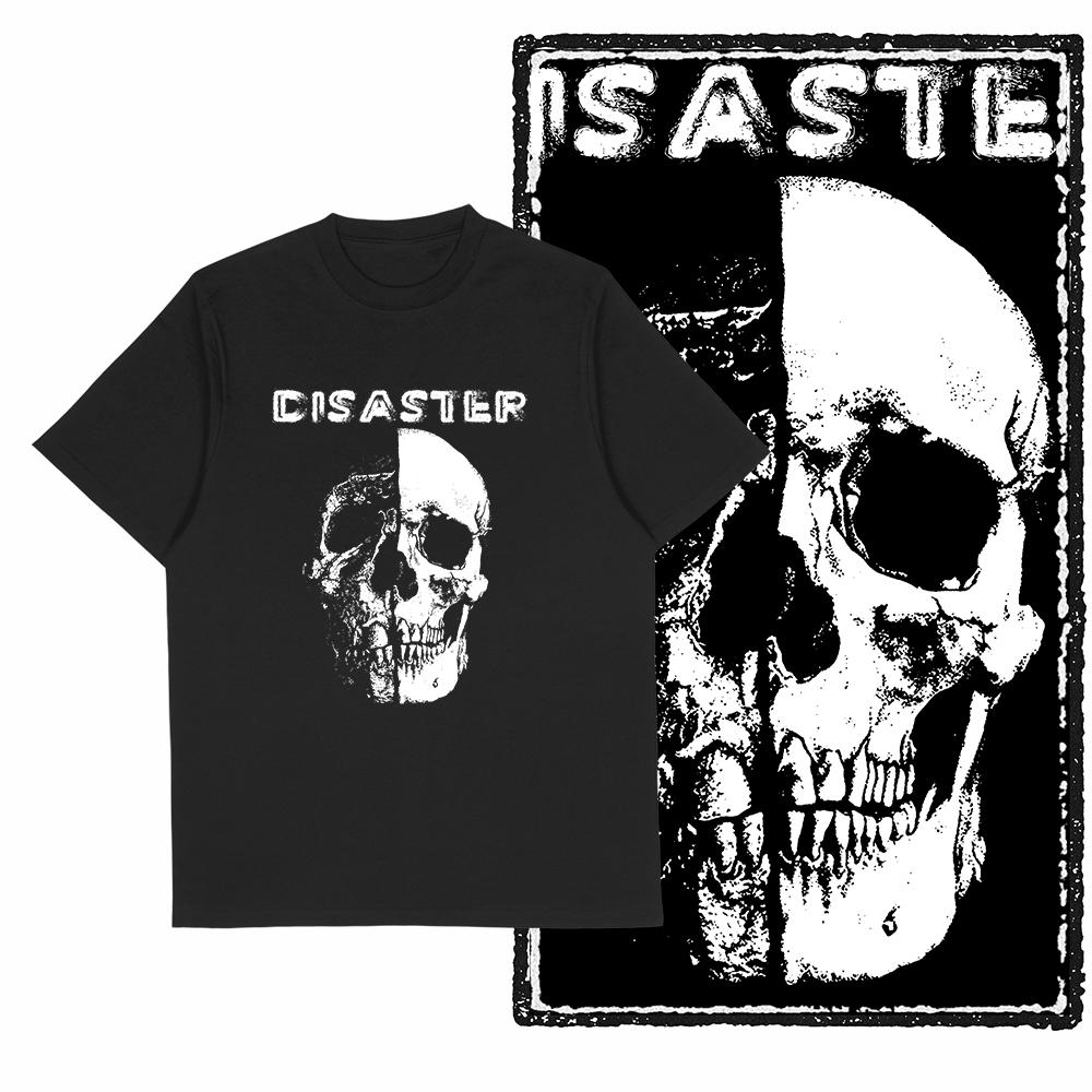 Summer Classic Hip-Hop Fashion Pattern Printed Men's Short-Sleeved Cotton Round-Neck Loose, Casual And Breathable T-Shirt Top