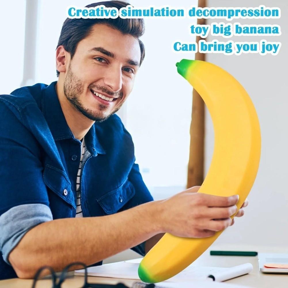Slow Rising Jumbo Squishy Banana Giant Giant Squeezing Stress Ball  for Birthday Party Favors