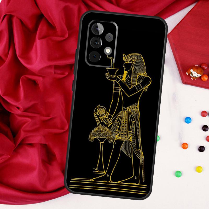 Egypt Nefertiti Anubis Ankh For Samsung Galaxy A52 A32 A22 A54 A14 A16 A26 A36 A56 A55 A35 A05 A06 A15 A53 A33 A13 Case