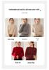 Autumn/Winter Cashmere Half-High Neck Long Sleeve Cable Knit Sweater
