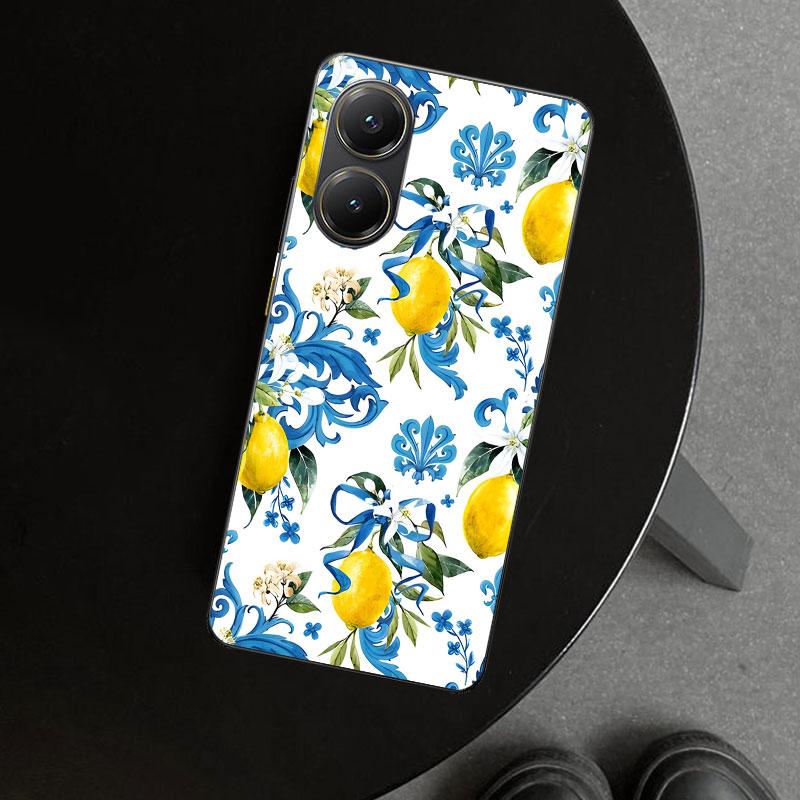 Summer Fruits Lemon Phone Case Cover for Xiaomi Poco X6 X5 X7 Pro F7 Ultra Redmi 15C 15 13C 13 12C 12 10C 10 10A 9C 9A 9T 9 Coqu