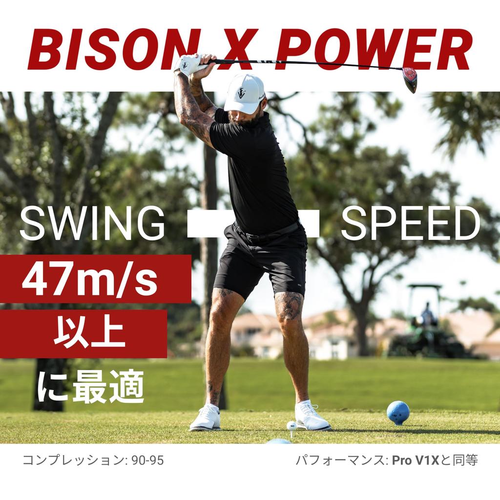 Trust Bison X Power Golf Overwhelming Stop Where You and Comfortable Urethane Suitable for Head Speeds of and Up One Dozen in Pearl Balls Distance,