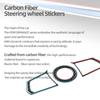 For BMW X3 G45 G48 2025- Carbon Fiber Steering Wheel Button Frame Sticker Emblem Trim Ring Car Interior Decor Accessories FW6