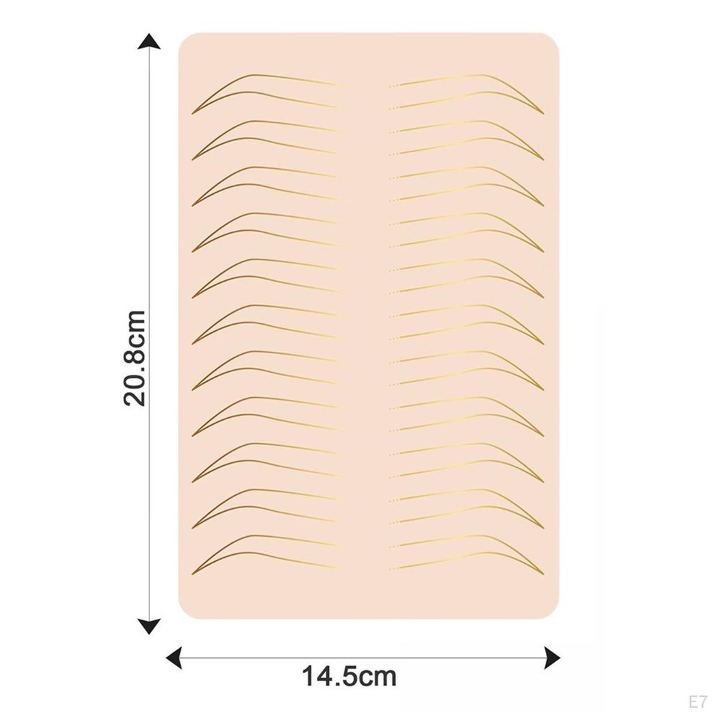 Eyebrow Practice Supplies Lip Permanent Sheet for Beautician Beginner