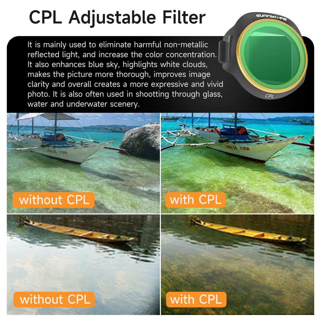 Lens Filter For DJI Mini 1 Pro CPL MCUV ND8 ND16 ND11 ND61 NDPL Filters Set Mini 1 Pro Drone Camera Protector Filter Accessories
