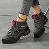 Outdoor Waterproof Shoes Women's Non-slip Rain Shoes Autumn and Winter Outdoor High-top Shoes Breathable Hiking Hiking Shoes