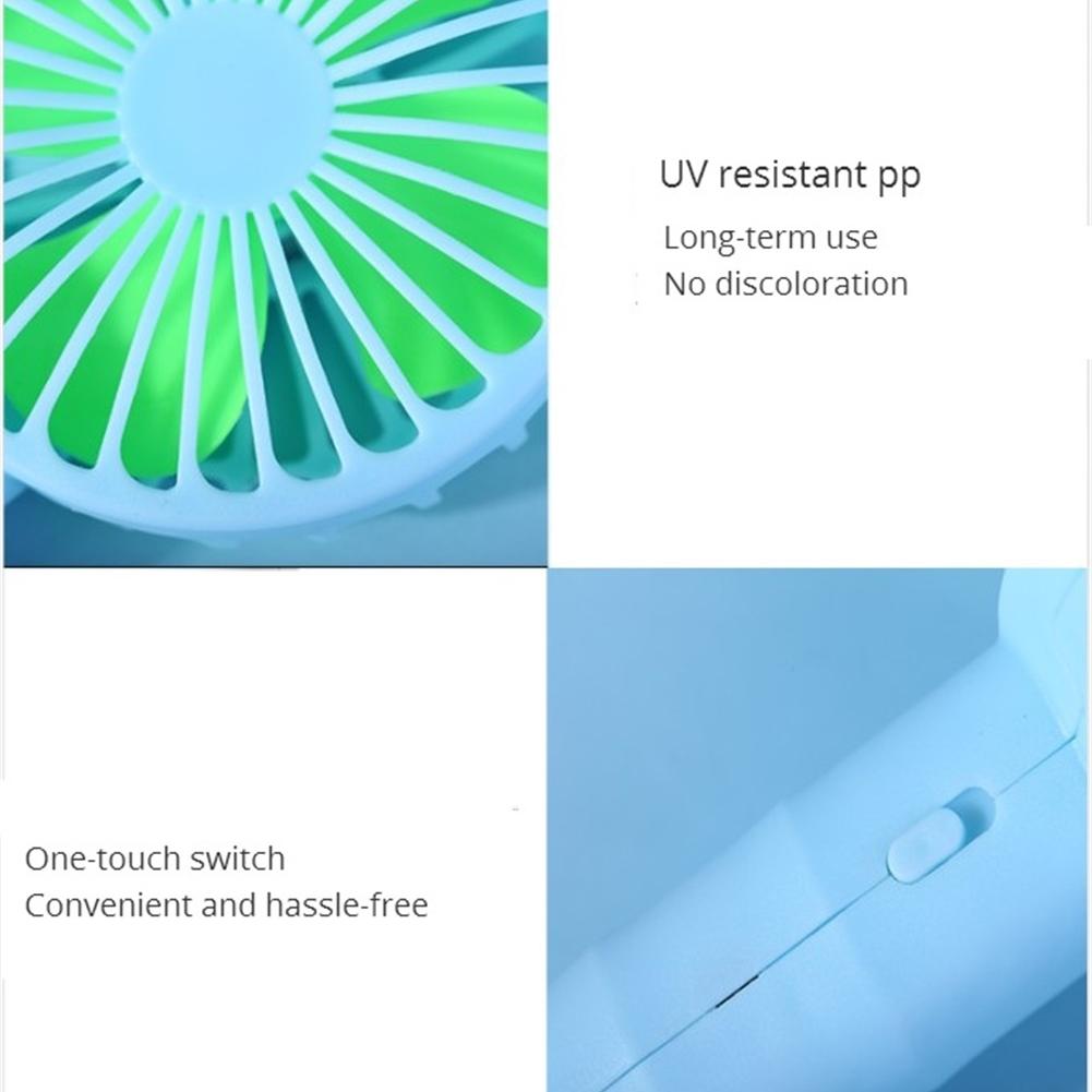 Portable Mini Fan Handheld Battery Powered Fan Desktop Air Cooler Outdoor Travel Hand Fan