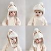 Breathable Earmuff Caps Baby Warmth Ear Flap Hat with Fleece Lining for Winter