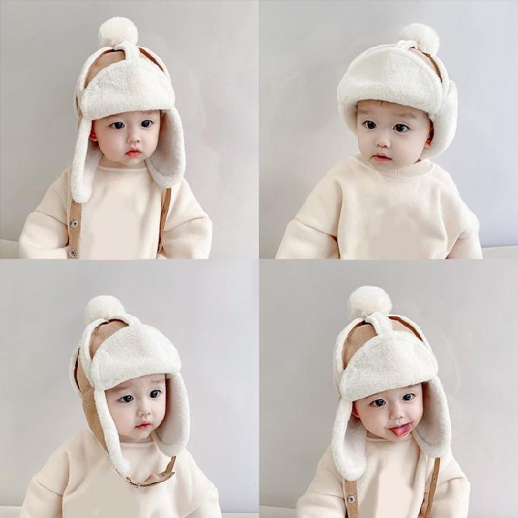 Breathable Earmuff Caps Baby Warmth Ear Flap Hat with Fleece Lining for Winter