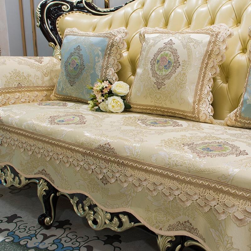 European Sofa Cover Luxury Jacquard Sofa Cushion Living Room Decoration Universal for All Seasons Non-slip Couch Cover Slipcover