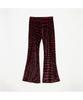 Chanseukeulloding Velour Flare Pants - Black