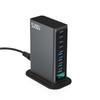 520W GaN Desktop Fast Charger 8-Port 4 USB-C+4 USB-A PD 100W Fast Charger USB Type C Mobile Phone Power Charger Station