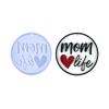 Circle Silicone Resin Mold,Mother's Day Epoxy Casting Mold for DIY Crafts Pendant Jewelry Making Keychain Silicone Mold
