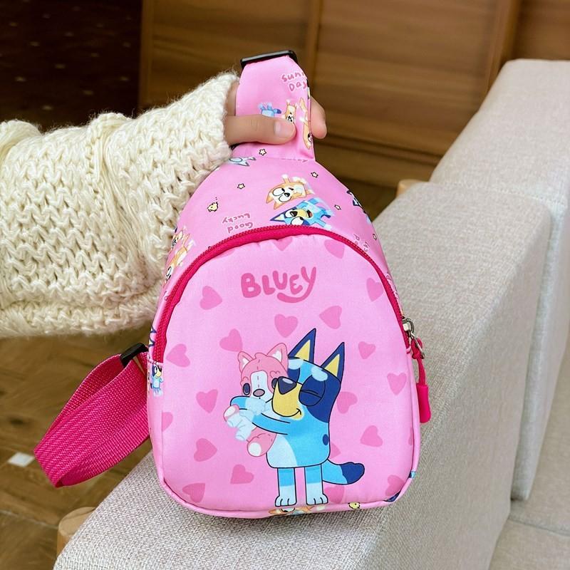 Single Bluey Shoulder Crossbody Chest Bag Kids Cute Coin Purse Gift Cartoon