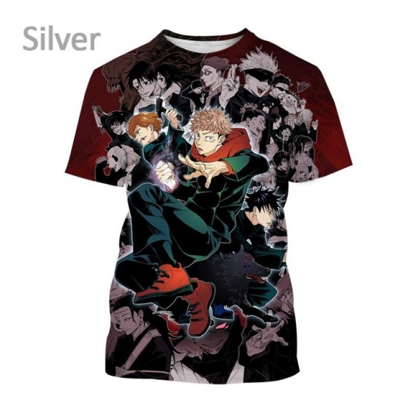 Anime Jujutsu Kaisen 3D Gedruckt Casual Hip Hop Harajuku Kurzarm T-shirt ops für Männer und Frauen Grafik Shirts