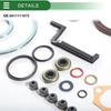 Motoforti Cylinder Head Gasket Kit for Toyota 3E Engine, Engine Valve Gasket Set Rubber No. 0411111075, Efficiency Seal