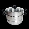 ASD 304 Stainless Steel Double Steamer Pot, 28cm