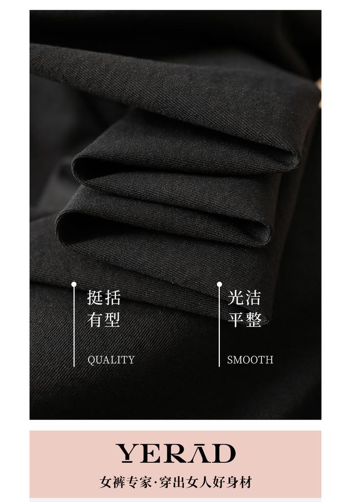 Design sense, pleated workwear style, half skirt, women's A-line skirt, handsome long skirt