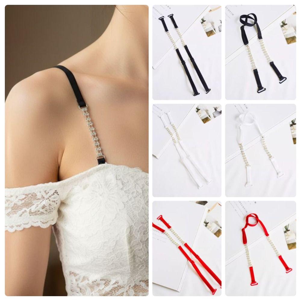 High Stretch Rhinestone Bra Straps Anti-Slip Invisible Strap Sexy Undershoulder Strap  Women