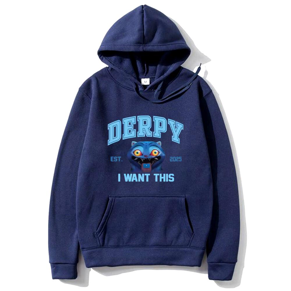 

KPop Demon Hunters Derpy Tiger Funny Graphics Hoodie Men Women s clothes hip hop streetwear vintage Fleece Long sleeve Pullovers 3XL