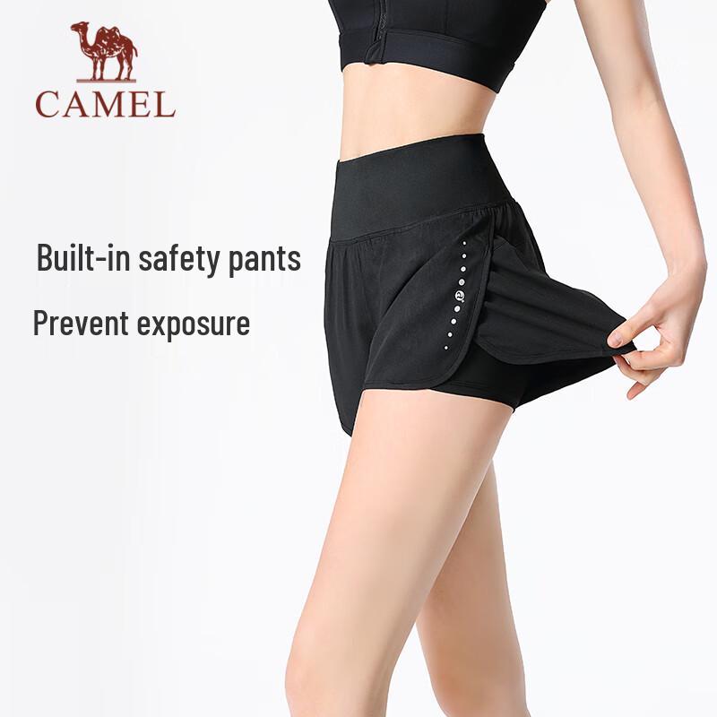 Camel Women's High-Waist Fitness Running Leggings & Shorts