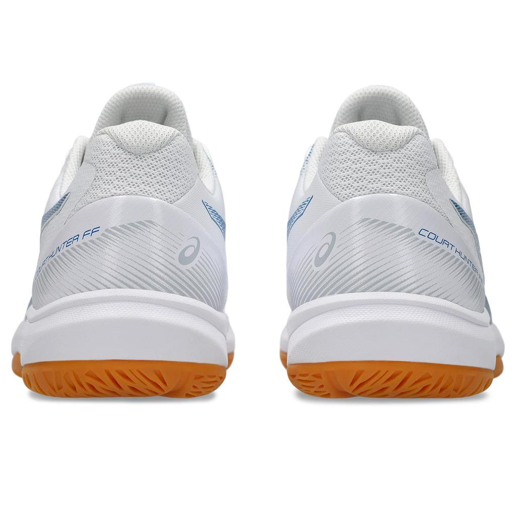 ASICS Men's COURT HUNTER FF Indoor Court Shoes White Blue 1071A111-102