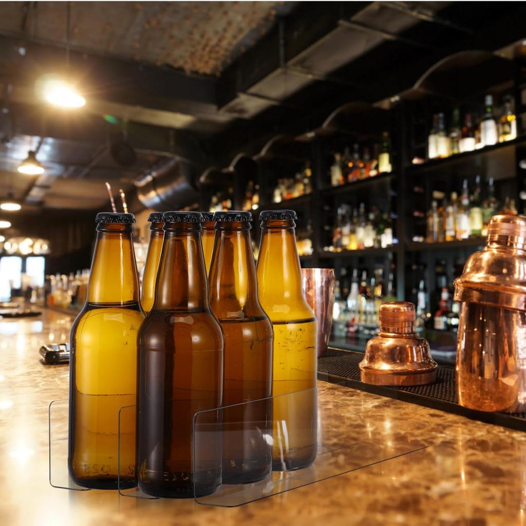 HOLIDYOYO Set Clear Divider 11 inches x for Supermarket Display Easy Gap Divider Boards 6-Piece L-Shaped Boards, 2.4 inches, Plastic, Shelving,