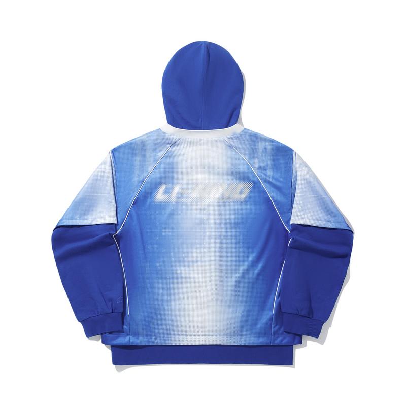 Li Ning Sweatshirt Men's Dazzling Breeze Blue/Color Set Print AWDVN45-1