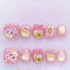 Kids' 3D Bow Little Pony Handmade Wearable Nail Stickers
