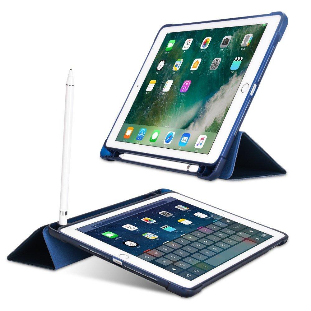 Case for iPad 9.7" 2018/2017 (6th/5th Gen.) / Air 2/1 9.7" 2014/2013, Smartcase with Stylus Holder, Navy Blue