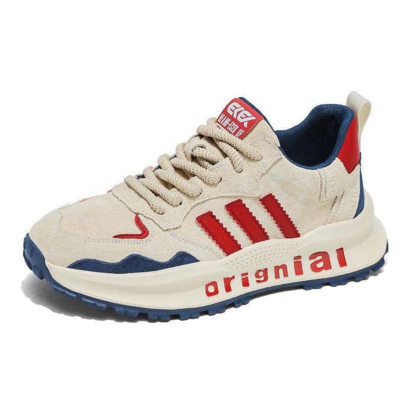 European Station Men's Shoes 2025 New Trendy Brand Retro Three-bar Dad Shoes Street Fashion Mature Ruffian Handsome Sports Shoes