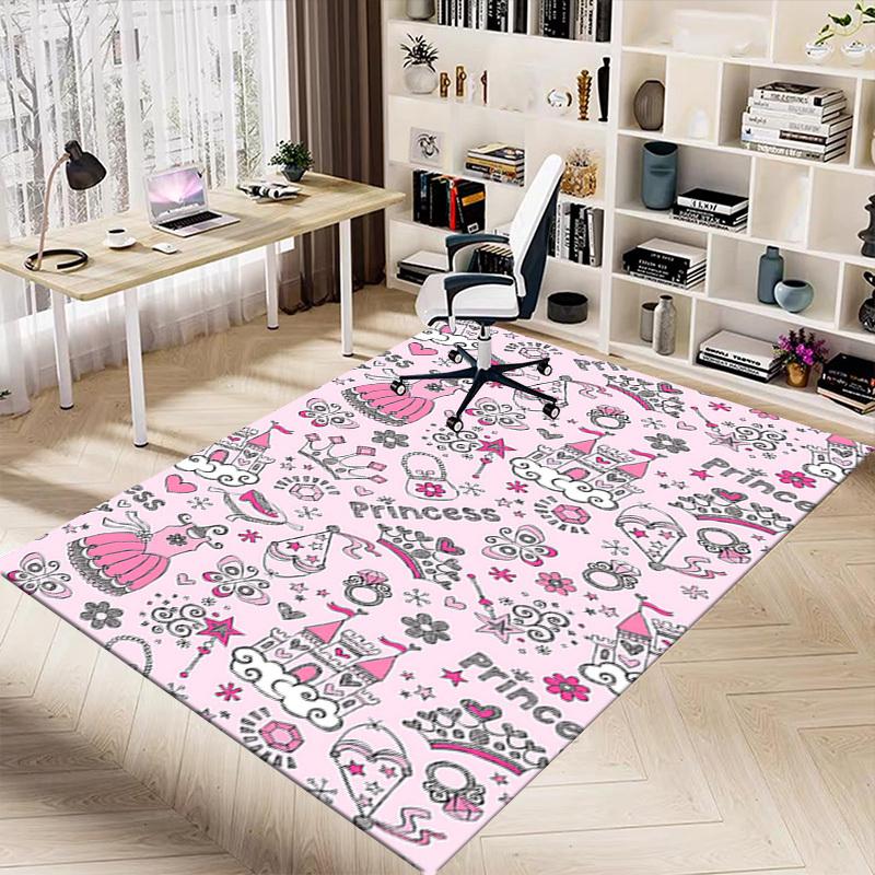 1PC Princess Prince Extra Large Non-Slip Floor Carpet, Office, Family, Bedroom, Studio - Large Area RugJ0351