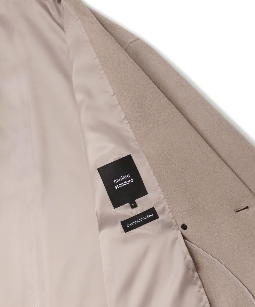 Musinsa Standard Woman Women'S Cashmere Blend Handmade Double Coat [Beige]