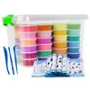 Slime Crystal Toys 24 Colors Light Clay Soft Model DIY Kid Gift Snow Polymer Plasticine Kit
