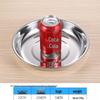 Qianxing 304 Stainless Steel Round Dinner Plates, 22cm (2-Pack)