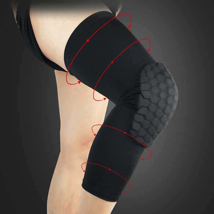 Outdoor Sports Basketball Protective Equipment Elastic Breathable Leg Knee Support Pad