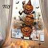 Flexible PVC Window Coverings Halloween Clings, Waterproof Static Decals,Removable Festive Wall Stickers, Creative Holiday Gift Stickers Animals/Ghost