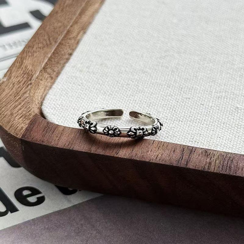 Stapelring Mode Cool Persönlichkeit Kreuzring Multi-Element Mix & Match Retro Retro Neutraler Stil Zeigefingerring