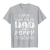 Unisex Funny Two Titles Dad And Grandpa Fathers Day Cotton Graphic Casual Tee