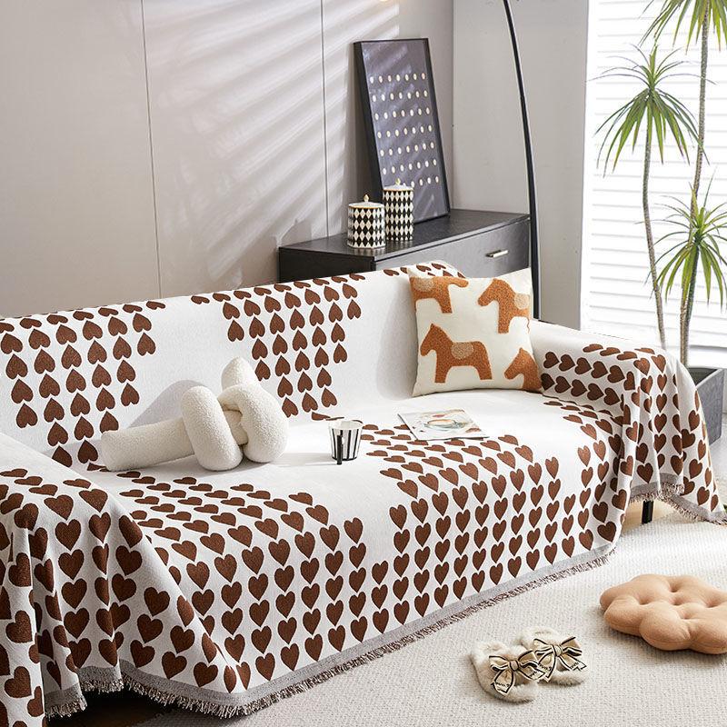 

Двусторонний чехол для дивана из синели с вышивкой, полотенце для дивана, универсальный чехол для дивана Four Seasons, чехол для дивана 180*130